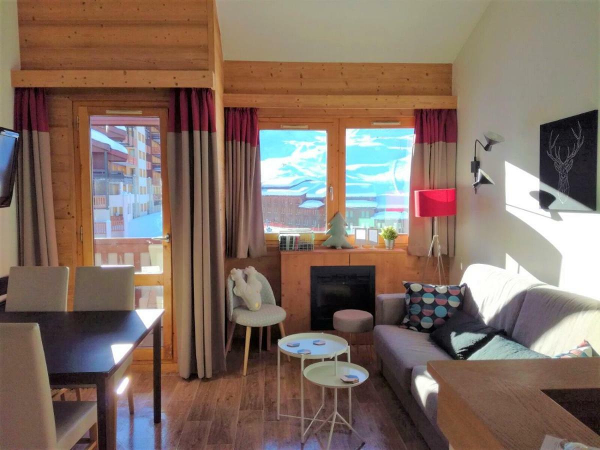 Duplex skis aux pieds Belle Plagne La Plagne Extérieur photo